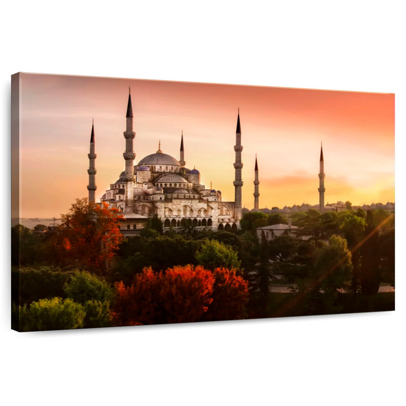 Nicci Hagia Sophia au coucher du soleil, H 8 po x l 12 po