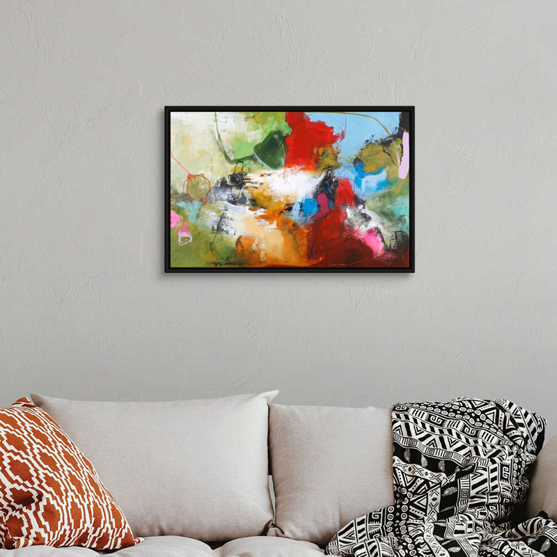 Tango 1 - reproduction d'art, H 22 po x l 32 po x P 1,75po, Toile avec cadre noir