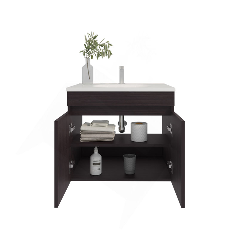 Rainbow City Vanity With 2 Doors, Wengue, Wenge