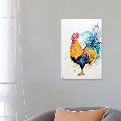 Pyre 1 Piece Wrapped Canvas Painting
