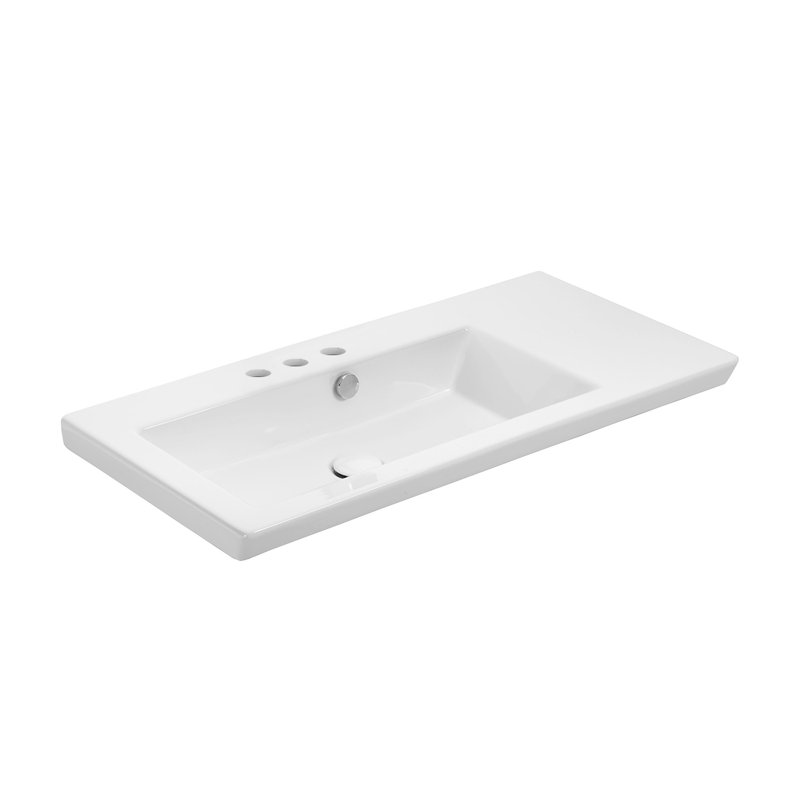 Joy 33.3" Drop-In/Wall Mount Bathroom Sink