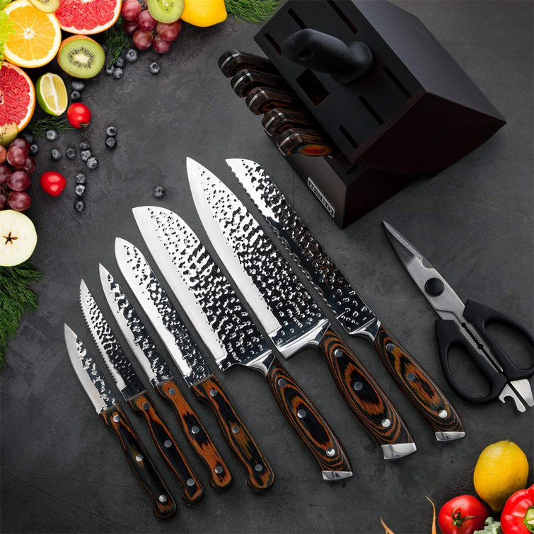 Flenc Kai Kitchen Knife Set 19 Pieces German Stainless Steel Knife