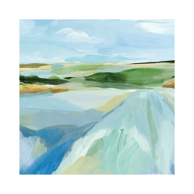 Sky Blue Fields I by Annie Warren - Wrapped Canvas Print, 30.48 cm H x 30.48 cm W