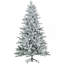 Arbre de Noël artificiel enneigé 6 pi avec 994 pointes, support en métal pliable, assemblage facile, arbre de Noël articulé pour la maison, le bureau, les Fêtes, vert-1675097460