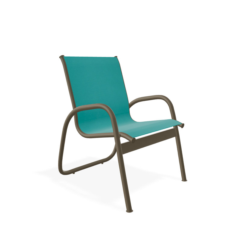 Fauteuil de patio Gardenella, Bois de plage texturé, Turquoise