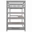Lit mezzanine avec tablettes de rangement et bureau sous le lit-2097022959-2097022958