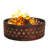 Margene Crossweave 36" Round Steel Heavy-Duty Fire Ring