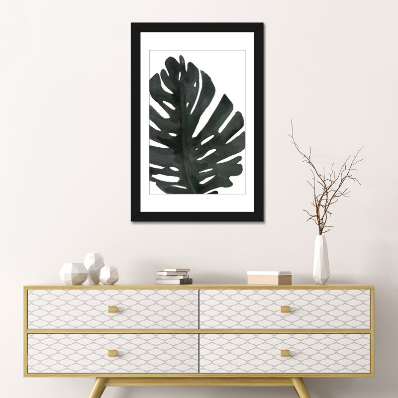 «Tropical Palm I» par Wild Apple Portfolio - impression sur toile tendue, H 24 po x l 16 po x P 1 po, Blanc
