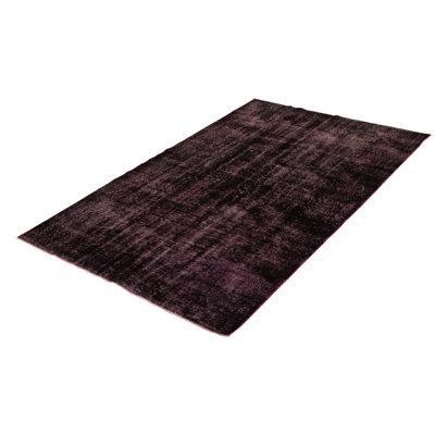 Oddis One-of-a-Kind 5'7" X 9'3" 2000s Wool Area Rug in Dark Burgundy
