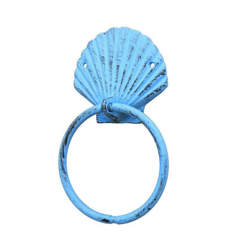 Anneau à serviettes coquillage Avers, Bleu pâle