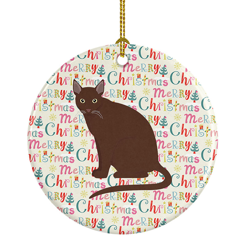 Ornement suspendu en céramique Raas Cat