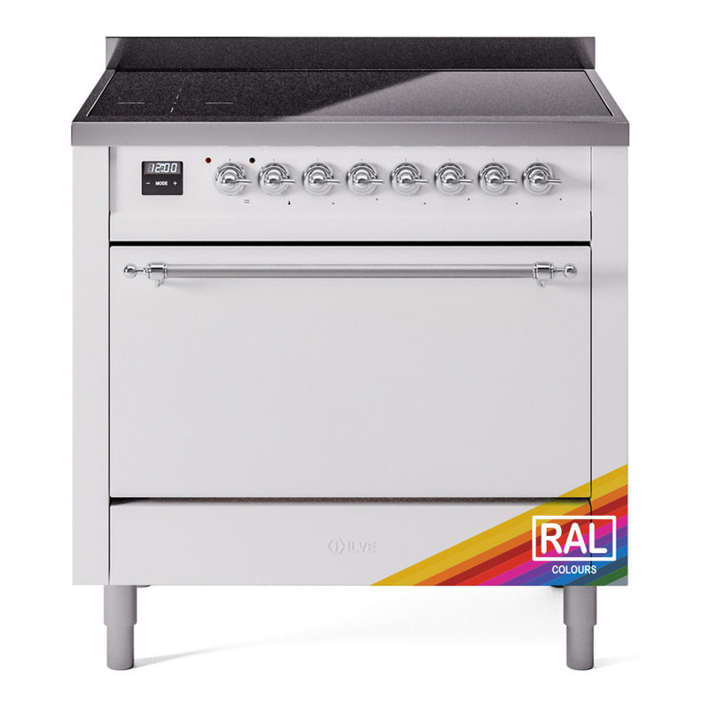 ILVE Nostalgie II 36 in Induction Range, RAL/Chrome