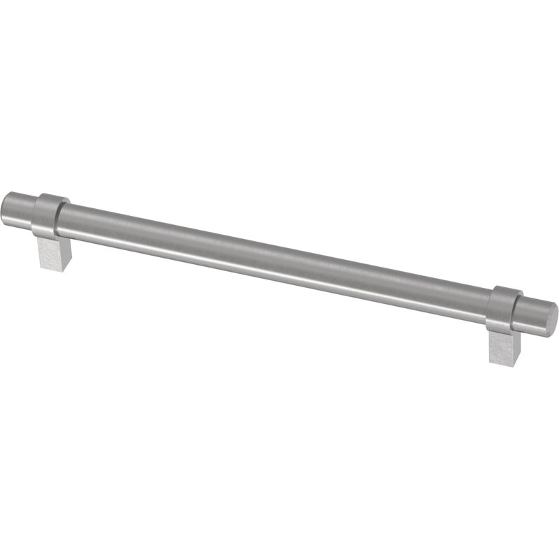 Simple Wrapped Stainless Steel Bar Cabinet Drawer Pulls (Set of 10)