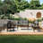 Polett Teak Outdoor Six-person Patio Set With Cushions And Two Tables-1857607732-1857607736