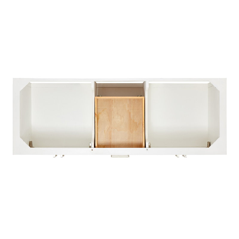 Magnolia Bath Vanity Oval Basin, White, Carrara White Marble, Rectangle 