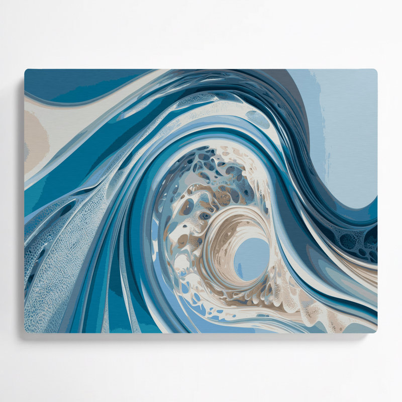 Art mural gris Biomorphic Abstraction 63