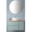 Miroir de salle de bain 80 cm, miroir rond, fixation murale