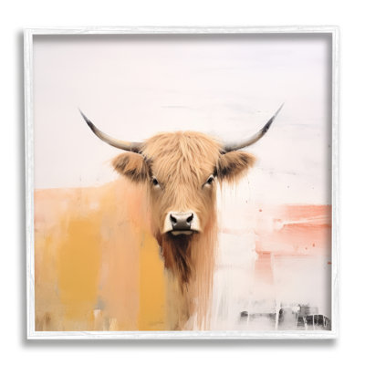Az-104-encadré moderne vache Highland