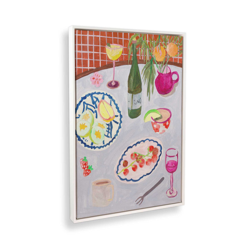 Bites and Sips II by Melissa Wang Art Print, 48" H x 36" W, White