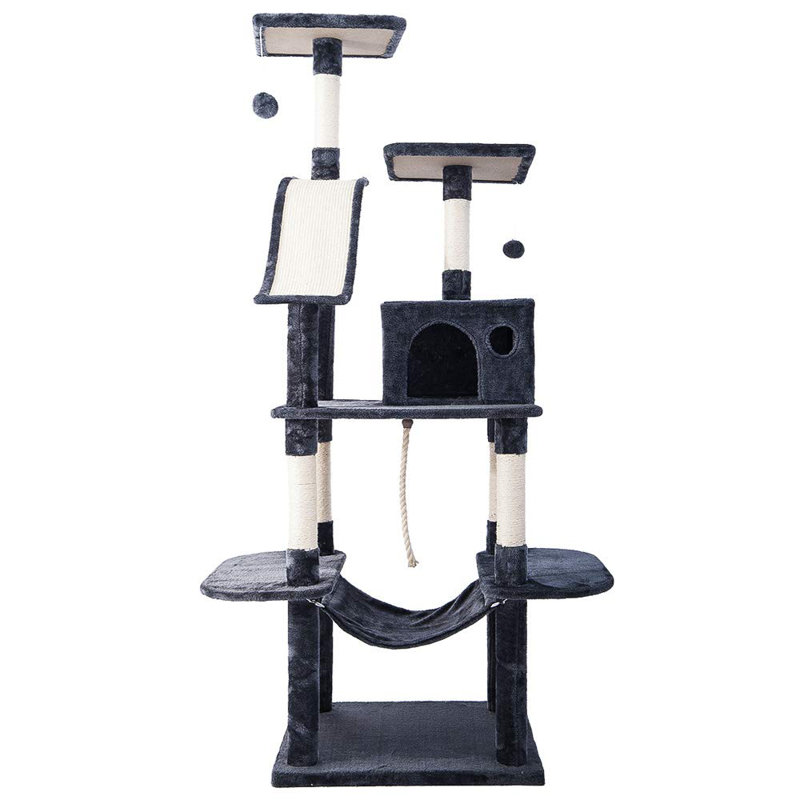Abernathy 170cm H Cat Tree, Grey