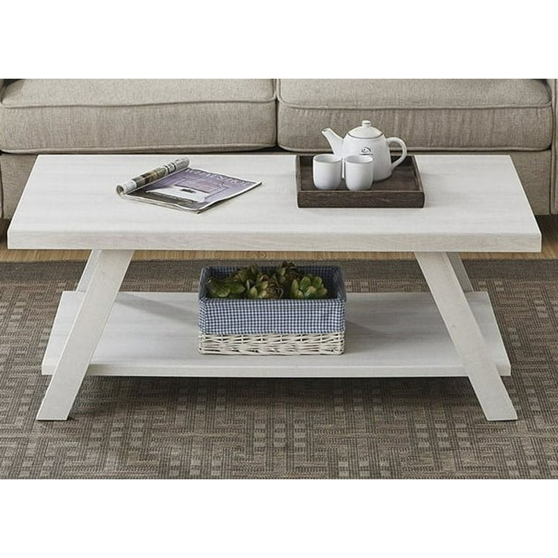 Angeleca Single Coffee Table, White