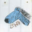 Joyeux zèbre bleu, art sur toile-20026482