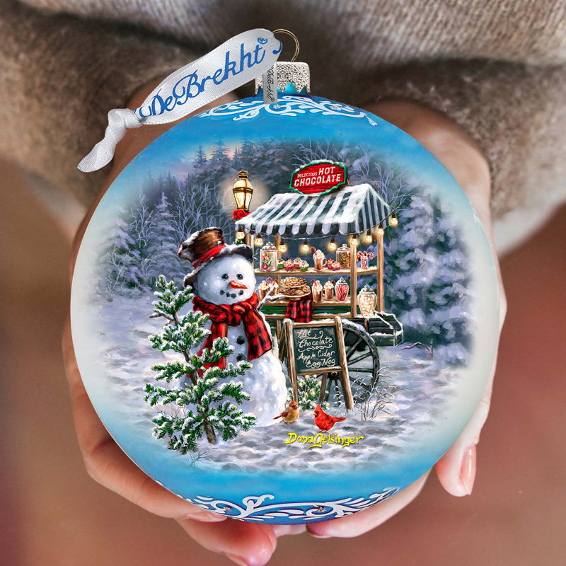 5.5'' Glass Disney/Pixar Ball Ornament, Snowmen 1