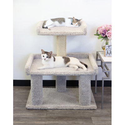 Prestige Cat Trees Solid Wood Multi-Level Cat Tree for Large & Multi-Cat Homes