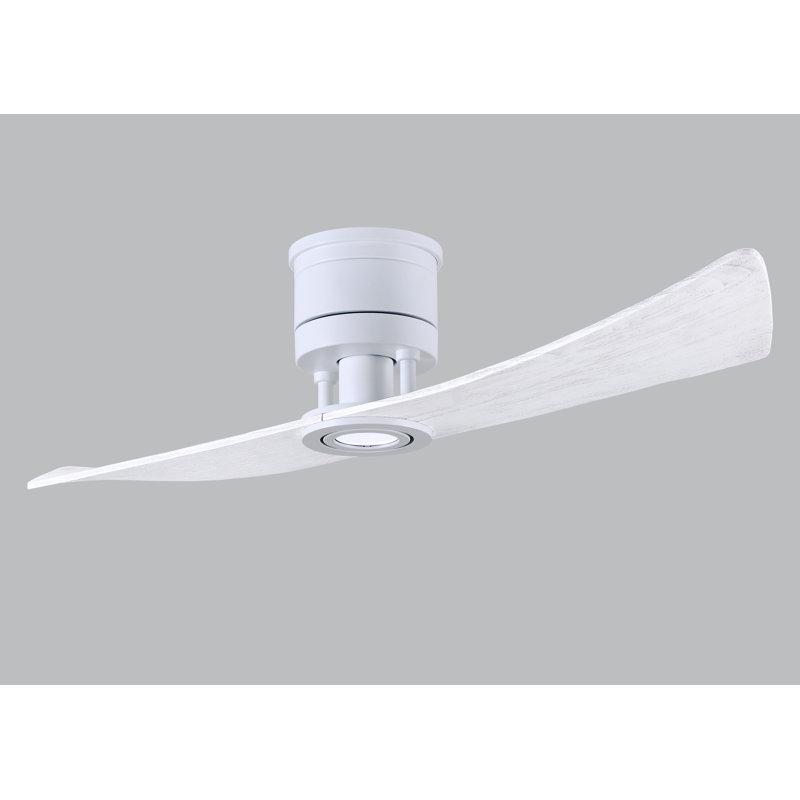 Lindsay 52'' Ceiling Fan with LED Lights, Matte White, Matte White