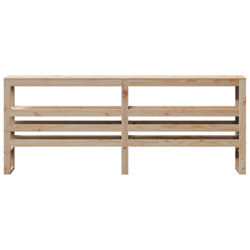 Solid Wood Headboard, Natural, 200 x 200 cm