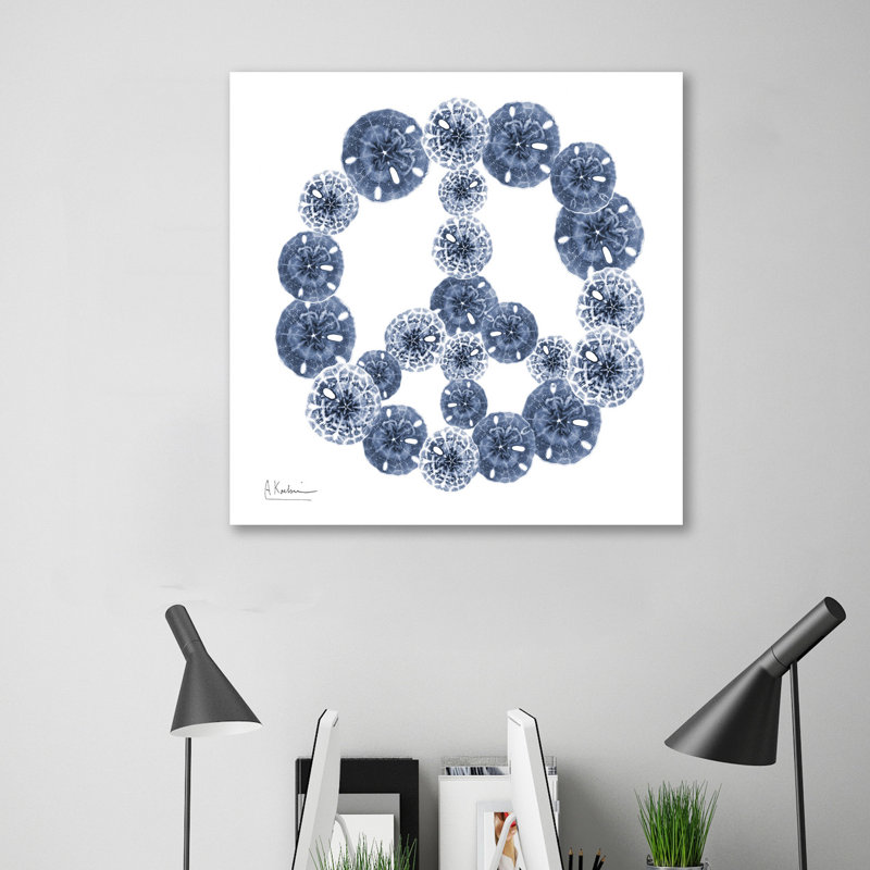 Peace Sand Dollars - Wrapped Canvas Print, 30 cm H x 30 cm W