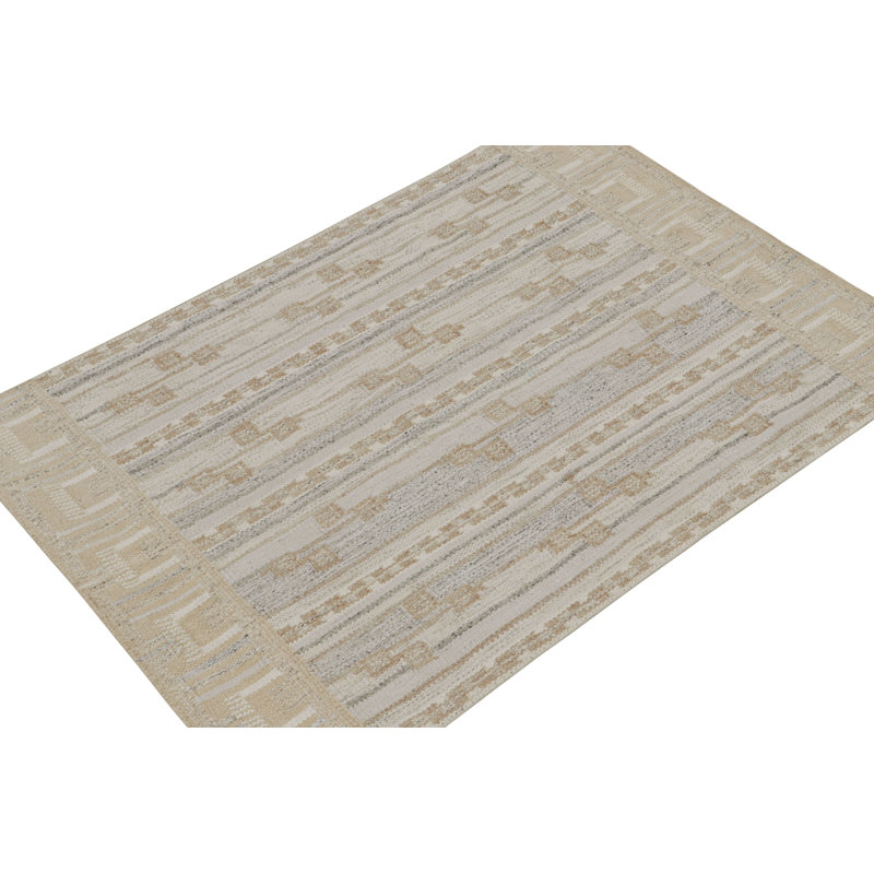 Scandinavian Wool Geometric Area Rug, Rectangle 14' x 20'