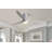 52 Inch Indoor Flush Mount Ceiling Fan With 3 Solid Wood Blades Remote Control Reversible DC Motor With Led Light