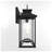 Textured Black Aluminum Outdoor Wall Lantern, ETL Listed (Set of 2)