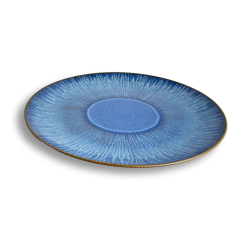 Stillwater Azul Platter, Dark Blue