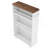 20-Inch Slim 4-Tier Rolling Utility Cart with Wheels, Narrow Kitchen and Bathroom Storage Organizer, Mobile Shelving Unit for Small Spaces-752595927