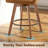 Set of 4 Swivel Upholstered 25'' Counter Stool with Solid Wood Frame & Full Back Arms-1011437149