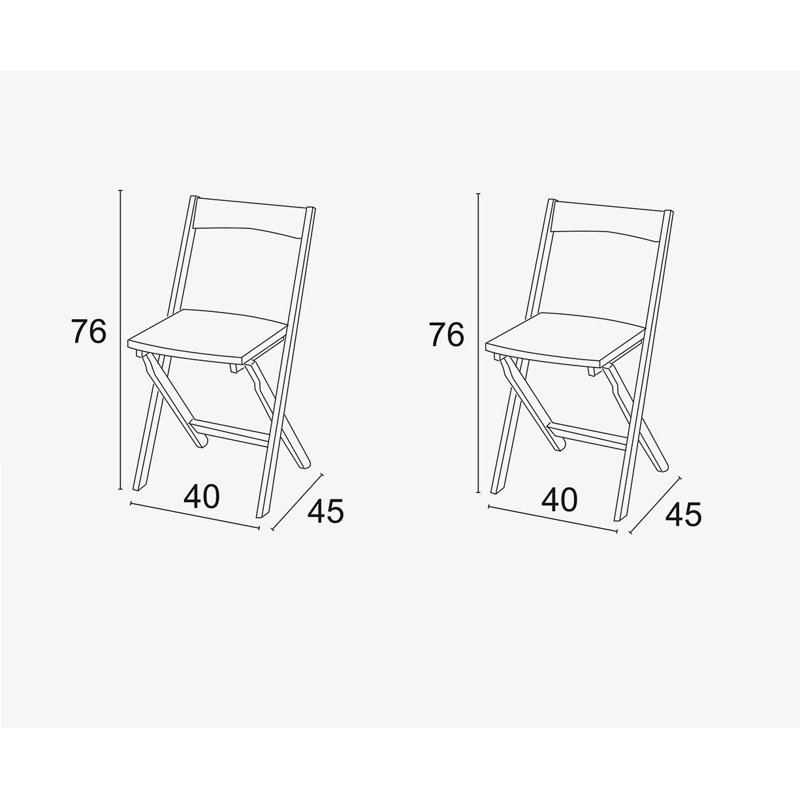 Millwright Folding Chair, White