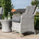 Crimora Rattan Bistro Set - with Weatherproof Cushions