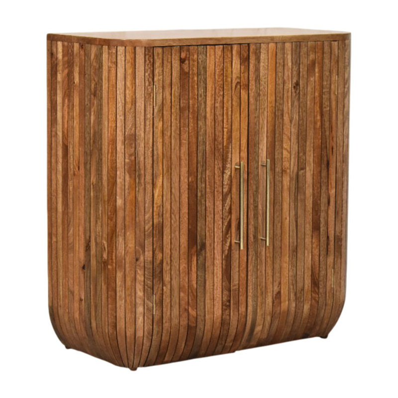 Armoire incurvée cannelée