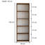Clea 169cm H x 56cm W Standard Bookcase-2052165479