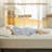 Reversible Fleece Fabric Soft Mattress Topper Machine Washable Two-Sides Mattress Pad, Off-White-1912453536