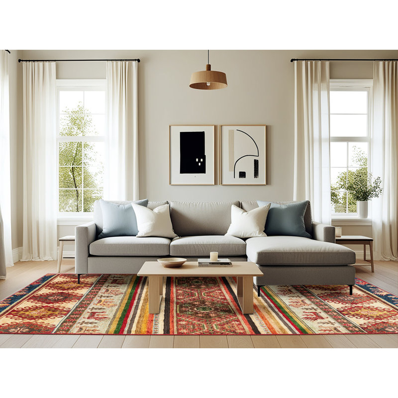 Abstract Indoor Rug, Rectangle 6' x 9'