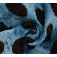 Coussin Canvello fait à la main en velours bleu et noir