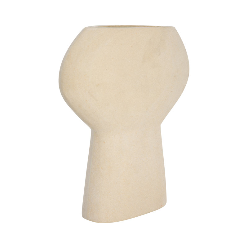 Harmony Handmade Stoneware Table Vase, 11" H x 10" W x 3" D