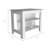 Rockaway 3-Shelf Kitchen Island with Ibiza Marble Top, Perfect for Additional Storage and Elegant Workspace-1700283169