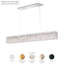 Sarella 11 Light 48in x 5.5in Rectangular Chandelier in Black with Clear Radiance Crystals-1303924999-1303925006