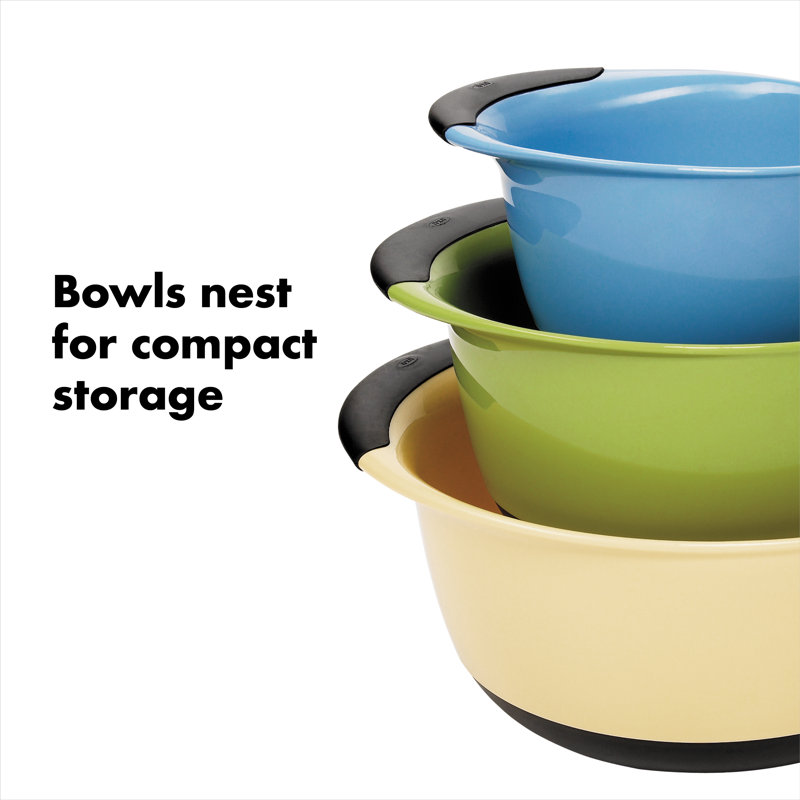 Good Grips 3 Piece Mixing Bowl Set