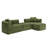 114" Cloud Sectional Couch With L-Shape Chaise-2009221979