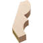 Attelle de genou en faux bois Timberhane cèdre brut, l 3 po x P 16 po x H 22 po, brun clair-88136976